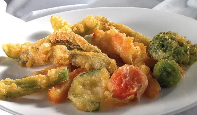 Verduras en tempura